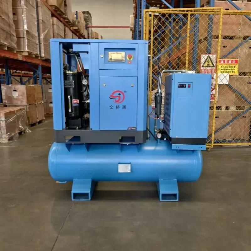 CE 7.5kw 10HP 4 in 1 Screw Air Compressor 8kg 8bar