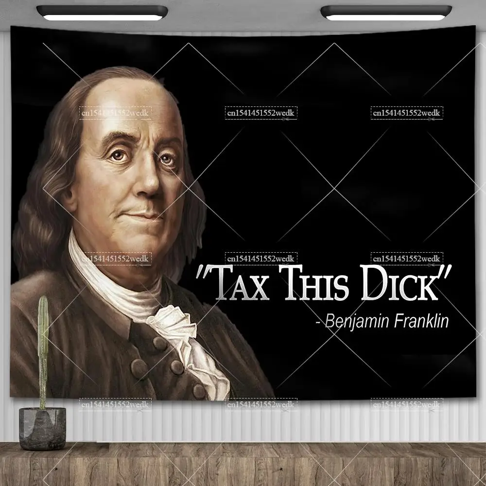 Benjamin Franklin Wall Tapestry Aesthetic Room Decor Funny Quote Tapestry Party Backdrop Home Tapestries Bedroom Decoration