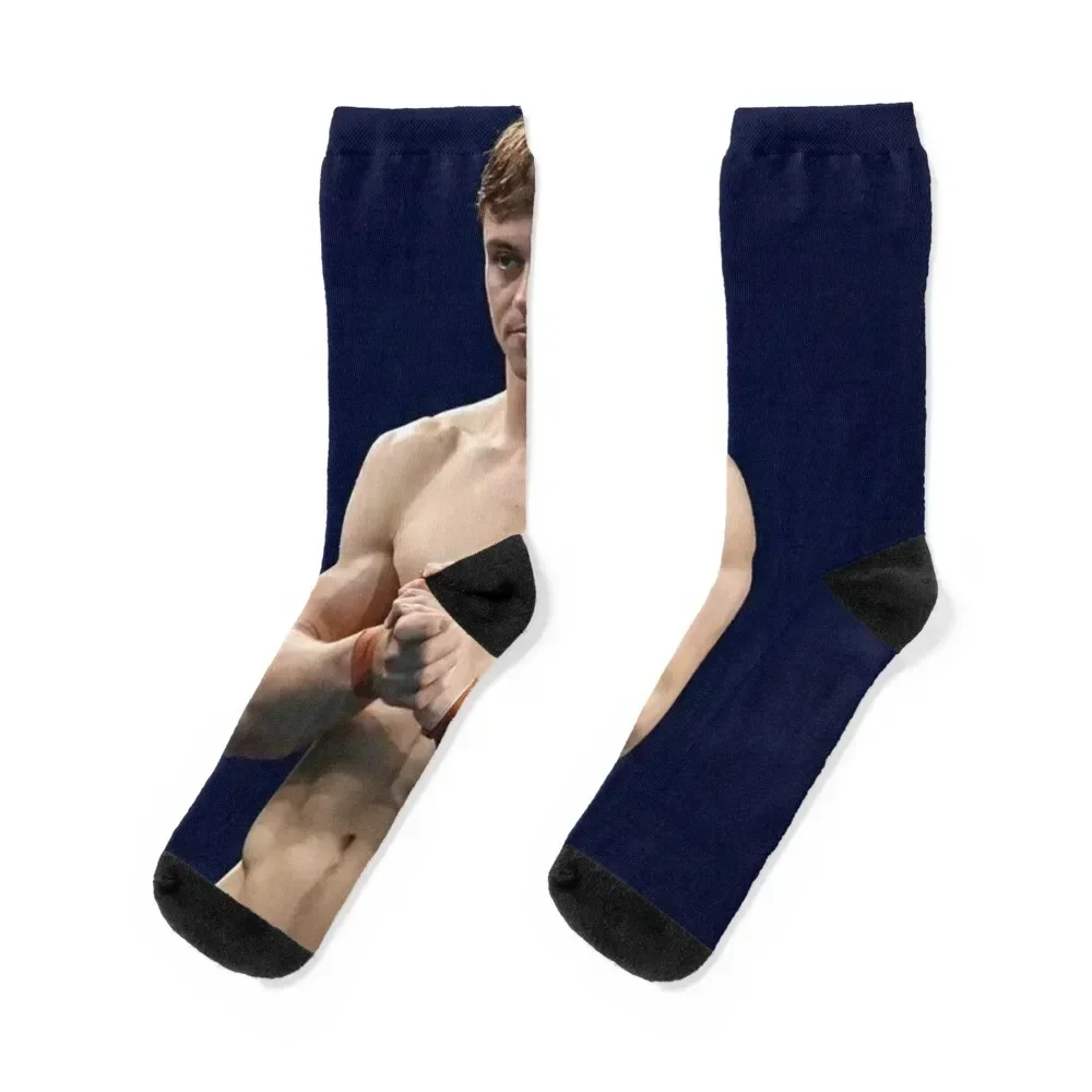 

tom daley Socks halloween Antiskid soccer Mens Socks Women's