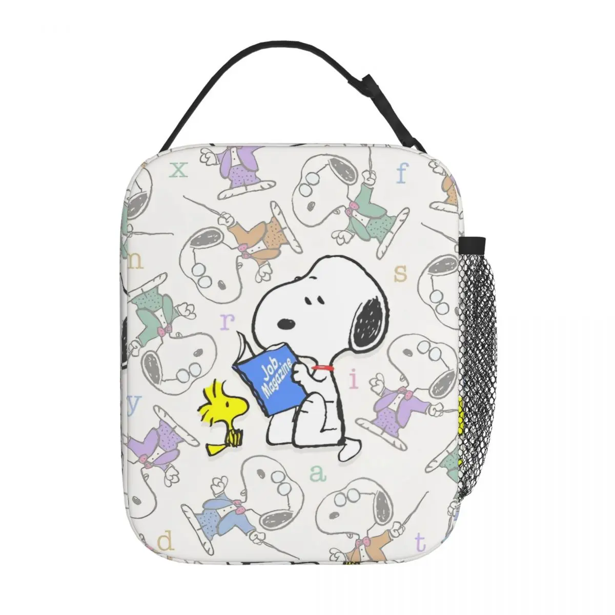 

Snoopys Cute Dogs Woodstock Insulated Lunch Bag Food Container Portable Thermal Cooler Bento Box For Travel