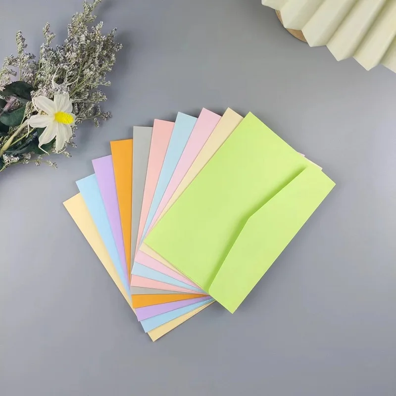 50pcs/lot Candy Color 16x11cm Envelopes Blank Multifunction Craft Paper Envelope for Wedding Invitations Letter Paper Postcards