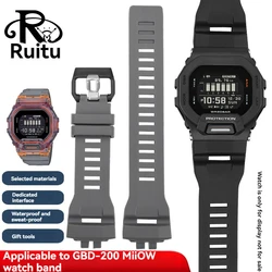 GBD-200 WatchBand For G-SHOCK Casio GBD-200-1A GBD-200RD-4 Cat Man series resin silicone watch strap and sports wristband