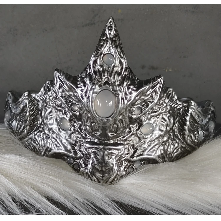 Dark Souls 3 Fire Keeper Bandes en cuir PU - Masque pour les yeux gothique de prêtresse, accessoire de cosplay