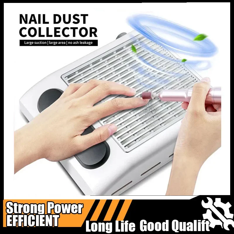 

Powerful Nail Dust Collector Strong Suction Nail Vacuum Cleaner for Nails Acrylic Professional Manicure Dust Low Noise Collector