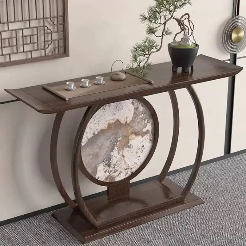 LH New Chinese Ebony Entrance Table Simple Entry Bill Ornament Entrance Cabinet Supply Table