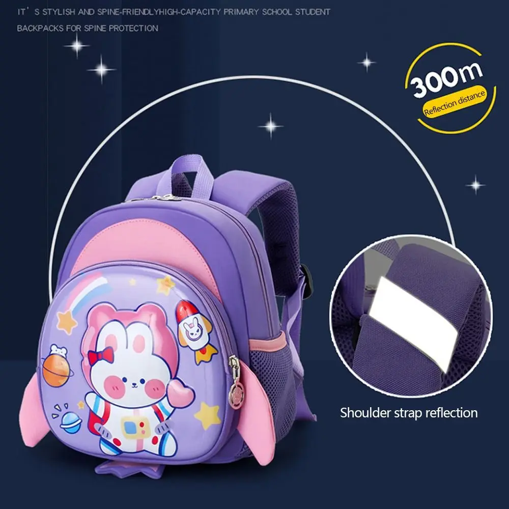 Mochila dos desenhos animados 3D para crianças, grande capacidade sacos de ombro, casual Kindergarten Schoolbag fofo, moda