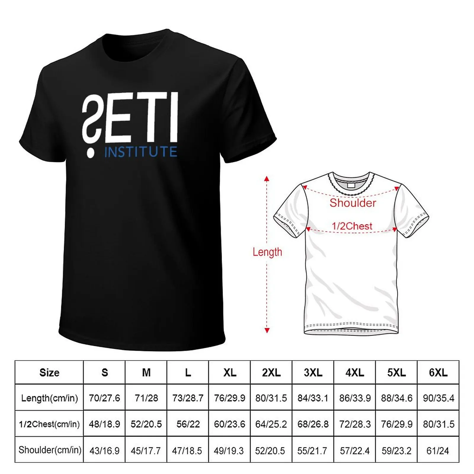 SETI INSTITUTE T-Shirt graphic t shirt vintage street wear oversized graphic tee mens t shirts pack