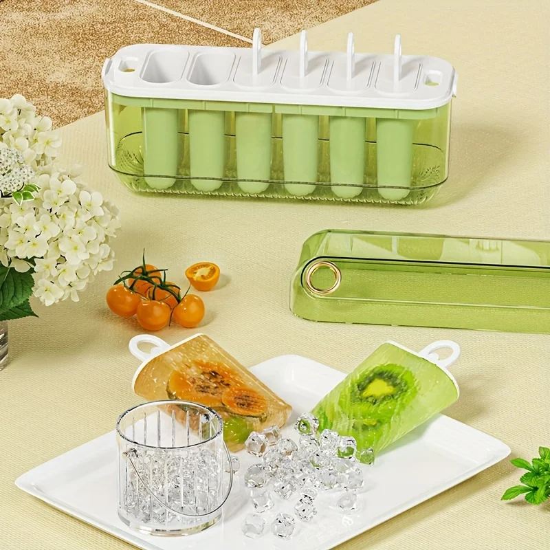 1 قطعة ، قالب المصاصة ، قالب المصاصة الإبداعية ، قالب المصاصة البلاستيكية ، قالب الآيس كريم ، صندوق مكعبات الثلج ، قالب المصاصة المنزلية ، Safet