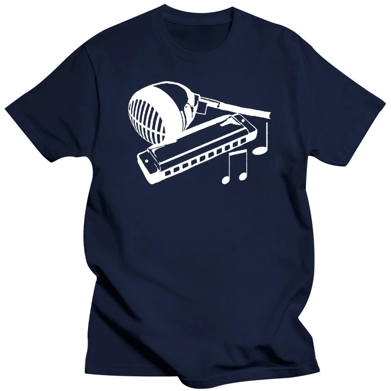 2018 Fashion Hot Sale Harmonica Blues Jazz Folk Harmonica T Shirt Music Small To 3Xl Tee Shirt 012229