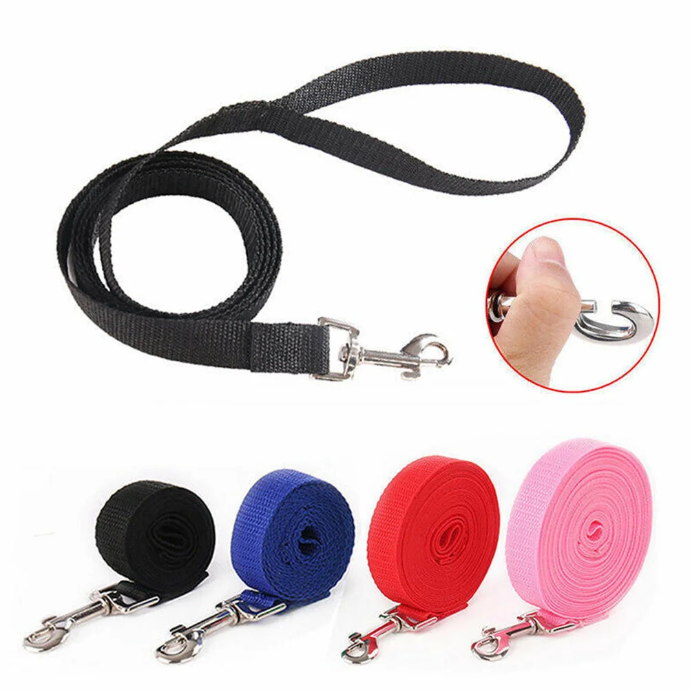 

Pet Leash Long Durable Pp Dog Training Lead Heavy Duty Chromed Connector Quick Release For Puppy Obedience Training