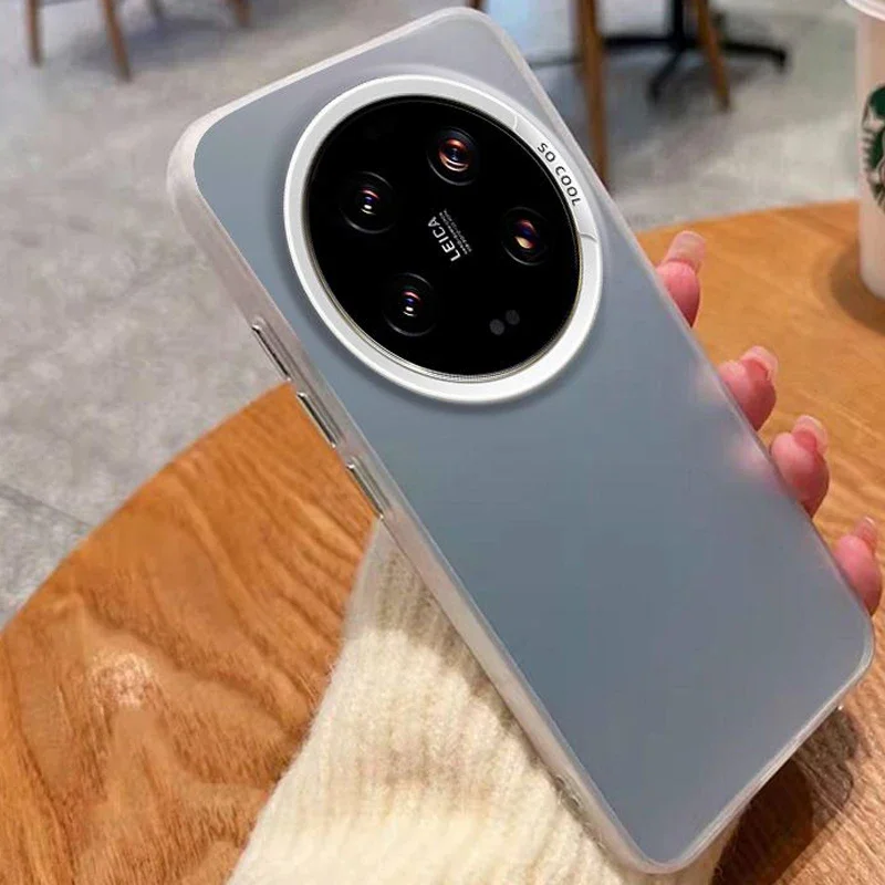 حافظة لهاتف Xiaomi 14 Ultra حافظة هاتف Xiaomi Mi 14 Ultra 24031PN0DC غطاء mi 14 Ultra فاخر معدني أورورا غطاء غير لامع