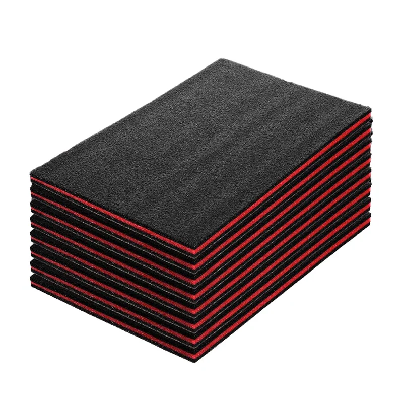 A74E-8Pack صندوق الأدوات رغوة، 15.7 × 9.8 × 0.8 بوصة إدراجات رغوة للحافظات، أوراق تخزين البولي إيثيلين لحقيبة الأدوات الصلبة، الأداة