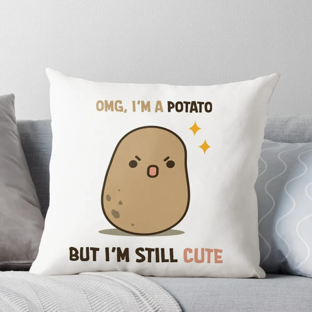 

Cute potato is cute Throw Pillow luxury decor Pillowcases Bed Cushions Rectangular Cushion Cover