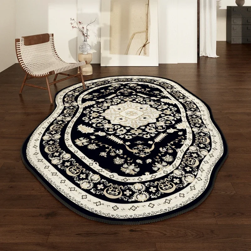 Special-shaped Living Room Large Area Carpet Irregular Bedroom Bedside Non Slip Carpets European Style Coffee Table High End Rug