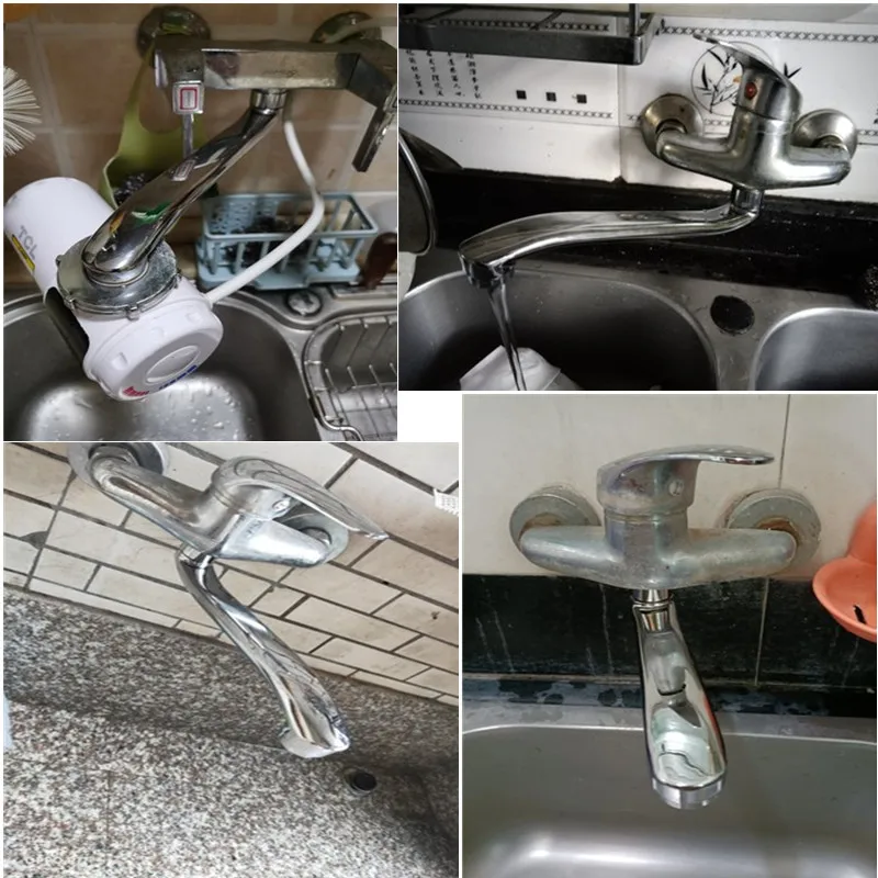 Stainless Steel Sink Faucet Pipe In-wall Water Outlet Elbow S-bend Extension Tube Bathroom Kitchen Faucet Leaking Repair Parts