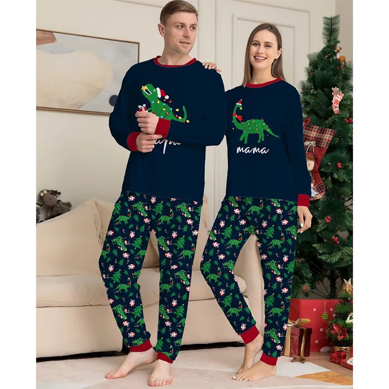 Family Matching Christmas Pajamas Set 2025 Xmas Father Mother Daughter Family Look Clothes Adult Kids Sleepwear Pyjamas Outfits