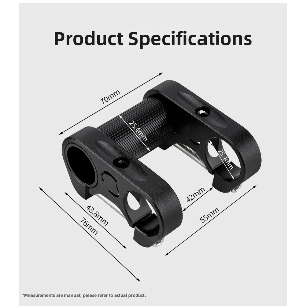 For Improved Posture Folding Bike Stem Aluminum Alloy Riser Sturdy Aluminum Construction Adjustable Angle Design