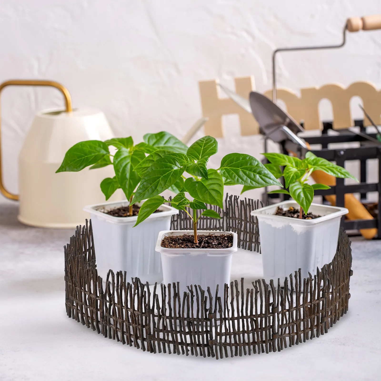 

40Pcs Fence Set Realistic Farm Corral Panels Connectable Buckle Design for Animal Play Scene Barn Stable Accessories