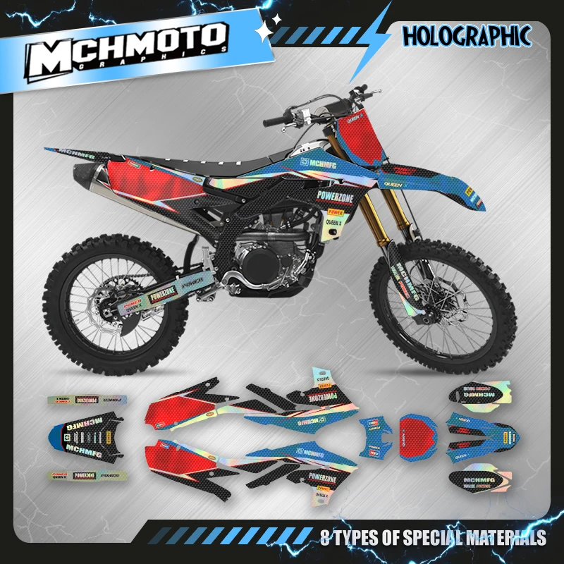 MCHMFG Motorcycle Graphic Decal Set For YAMAHA YZF250 2019-2023 YZF450 2018-2022 WRF450 2019-2022 WRF250 2023-2020 ﻿003