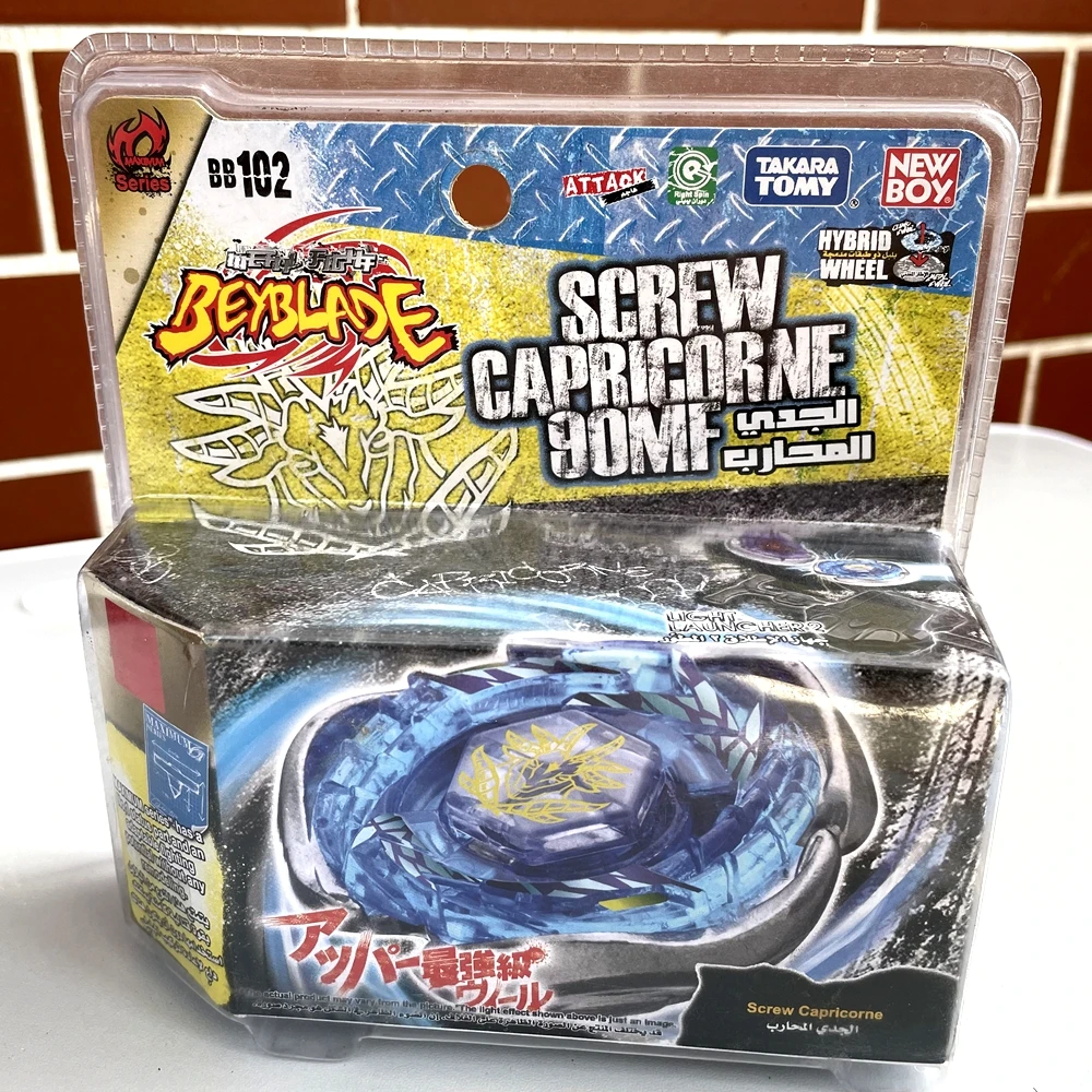 

Original TAKARA TOMY beyblade BB102 Newboy version Spiral Capricorn / Screw Capricorne 90MF Metal Masters