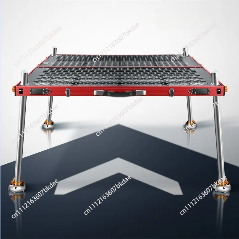 Aluminum Alloy Ultra Light Foldable Thickened Freshwater Fishing Platform With Footrest