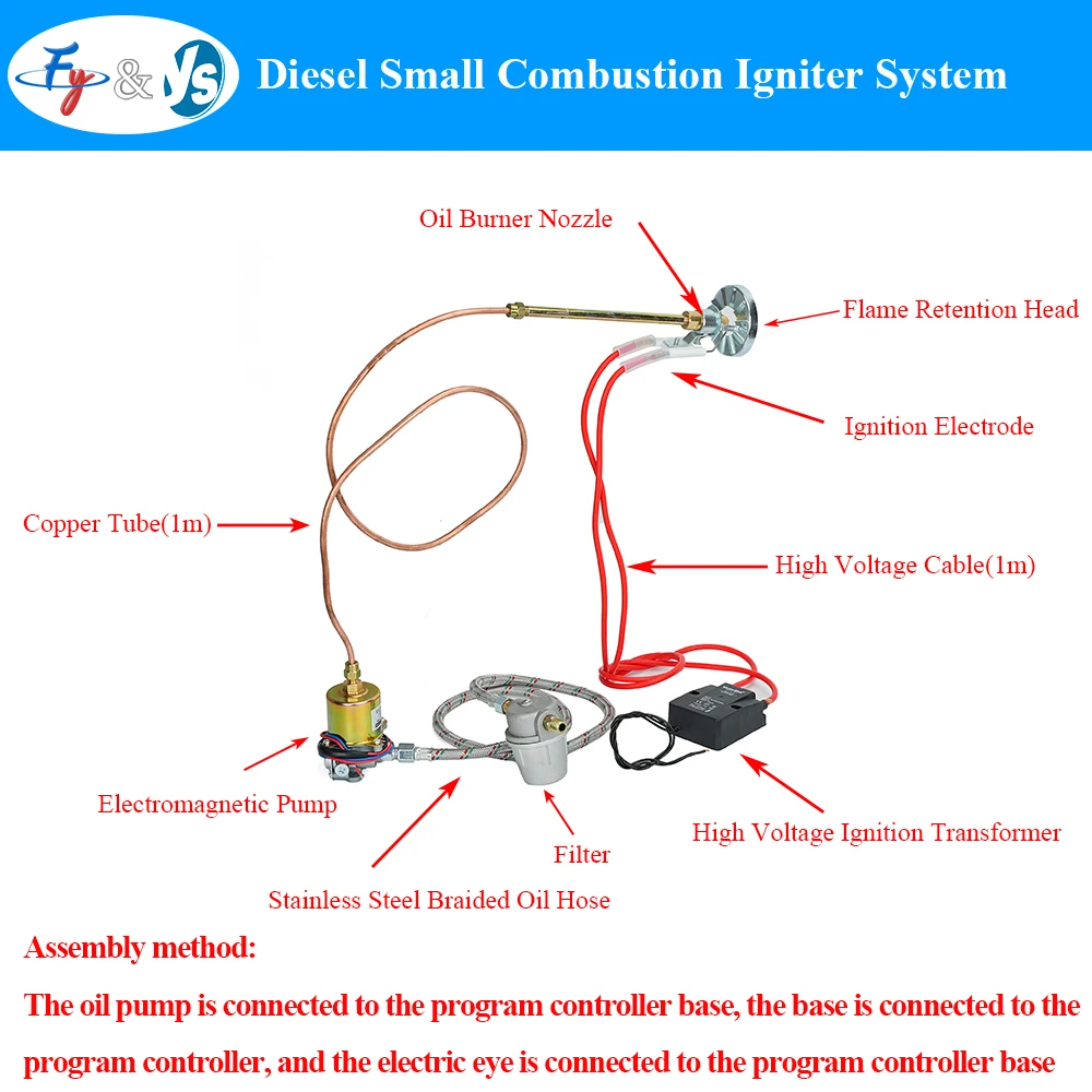 Small  Diesel Oil Burner Single System 15KV High Voltage Pulse Ignitor Transformer Boiler Combustion Igniter