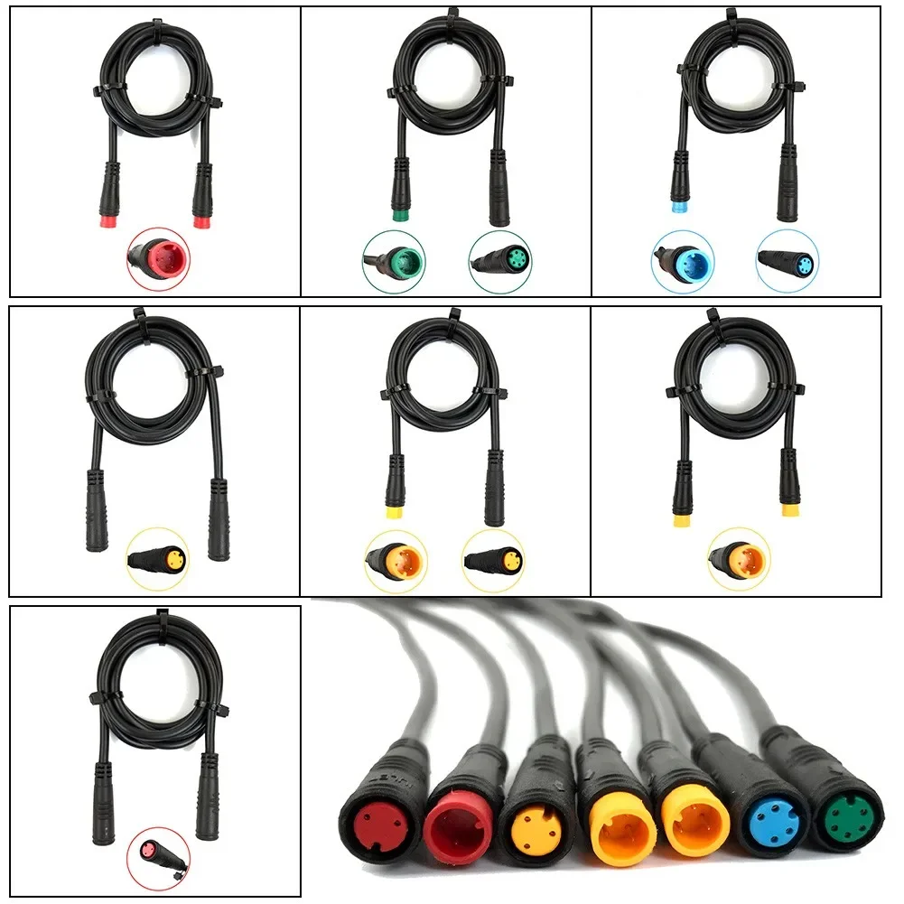 

Julet 9mm Base Connector 2 3 4 5 6Pin Cable Waterproof Connector For Ebike Bafang Display Pin Optional Cable Ebike Accessories