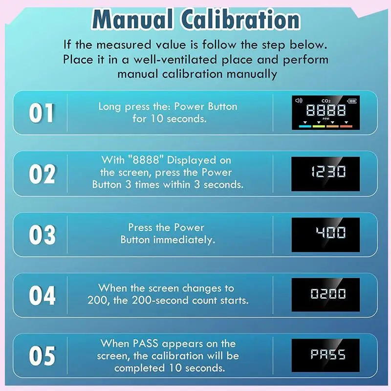 B24B 2X Mobile CO2 Monitor NDIR Sensor Kohlendioxid Detektor Indoor CO2 Testing Manager NDIR Sensor Mit Haken