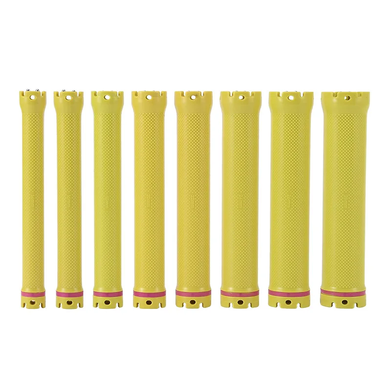 10pcs/set 24V Digital Heated Hair Rollers Sponge Perm Clips Electric Big Antislip Curlers Curling Rods Bar Super Long 140mm 1807