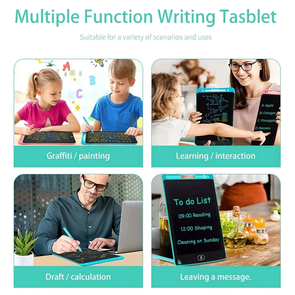 8.5 Inches LCD Writing Board Graffiti Drawing Board Children's Drawing Toys Portable Colorful Electronic Graphic Message Boards