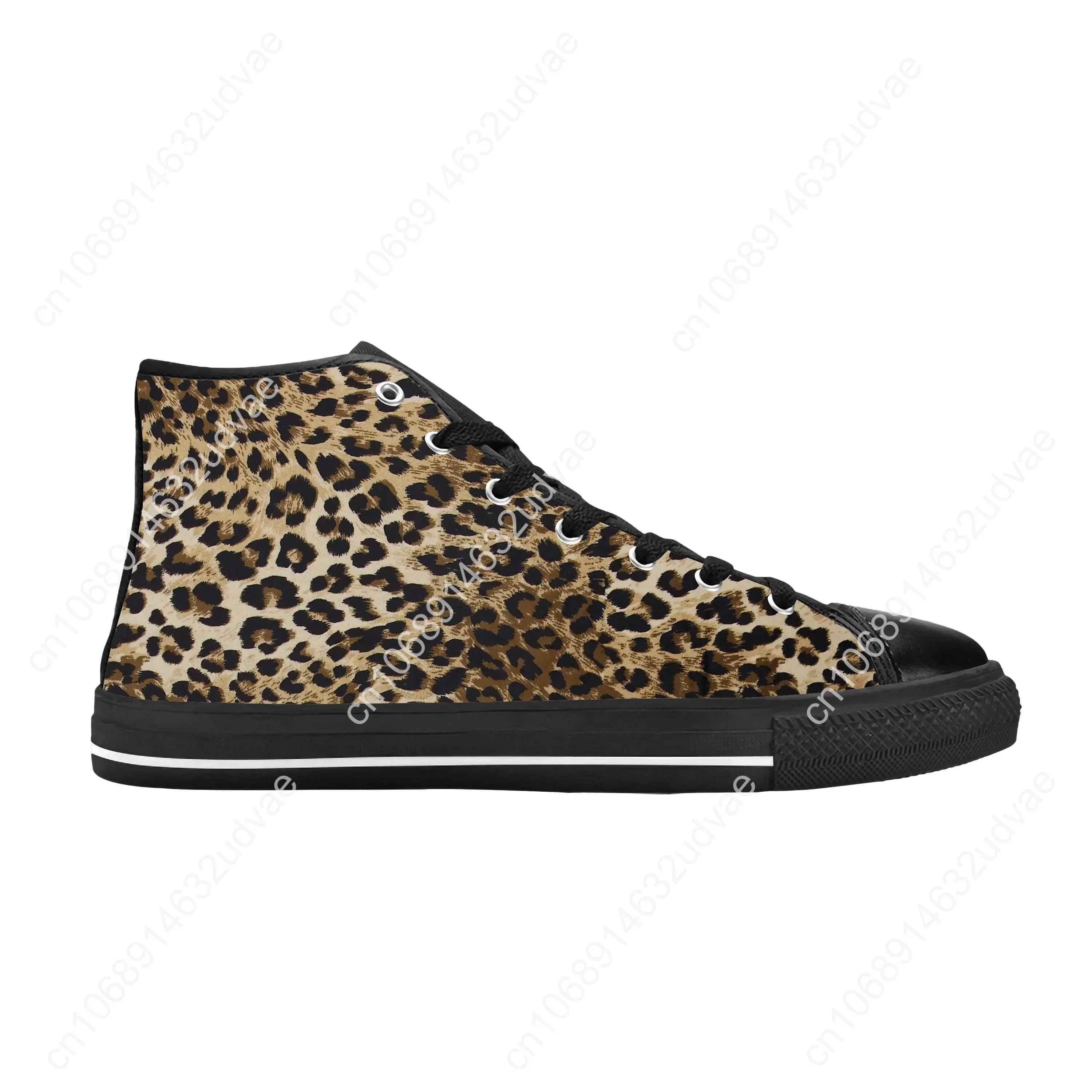 Animal Panther Leopard Print Skin Pattern Fashion Casual Cloth Shoes High Top Comfortable Breathable 3D Print Men Women Sneakers