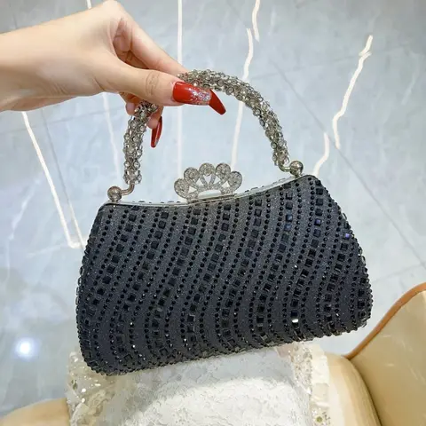Elegant handväska Trendig lyxig designerkedja Axelväska Damhandväskor Plånböcker Aftonväskor för bröllop Bolso 8 best sales sadelväskor i lyxiga handväskor - №7