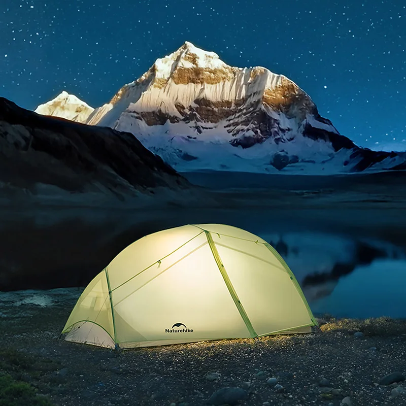 네이처하이크 2025 뉴 스타 리버 EXT 초경량 2인용 하이킹 텐트 확장형 더블 캐노피 더블 도어 윈도우 캠핑 텐트