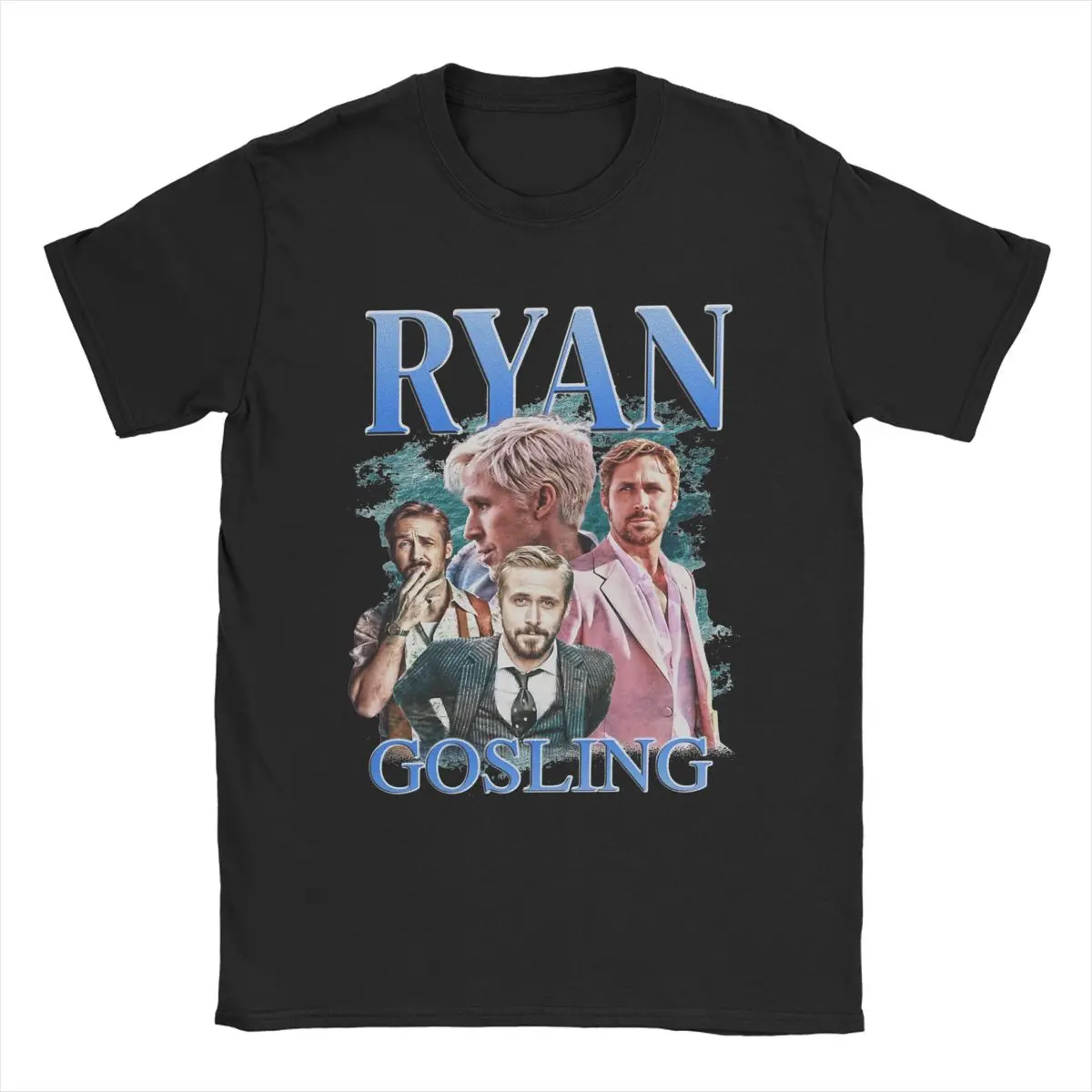 I Love Ryan Gosling T-Shirts for Men Cool Pure Cotton Tee Shirt Crew Neck Short Sleeve T Shirts Unique Tops