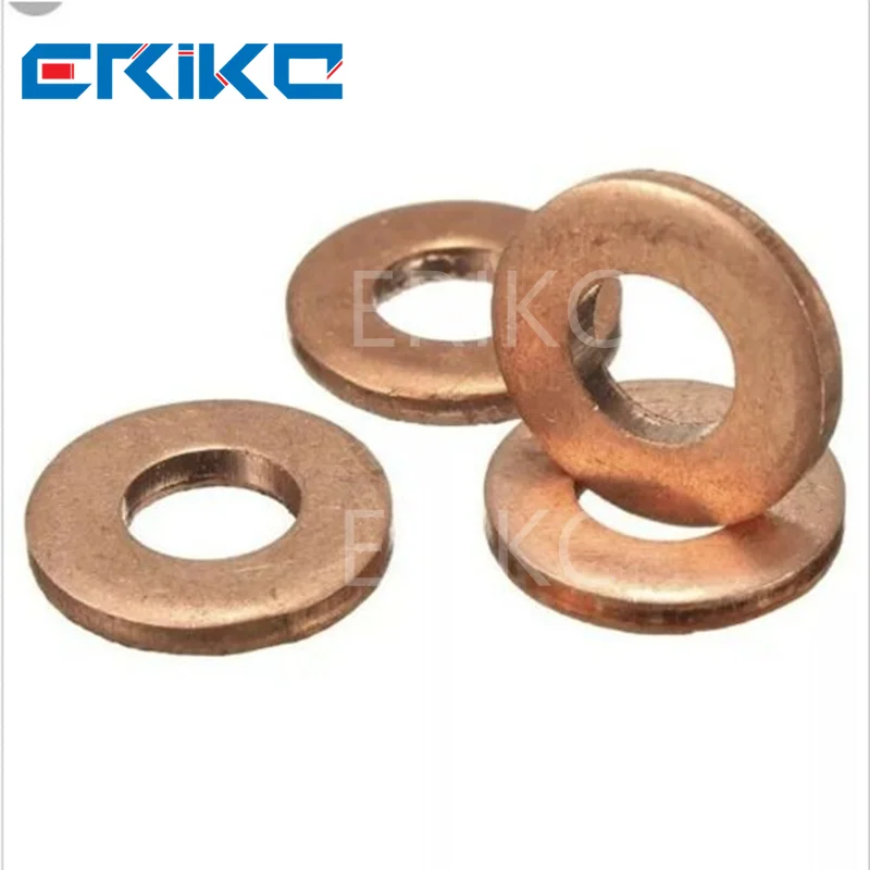 

5PCS/lot F00VC17503 F00VC17504 Diesel Common Rail Copper F00VC17505 F00VC17506 For Bosch Delphi Sprayer Gasket