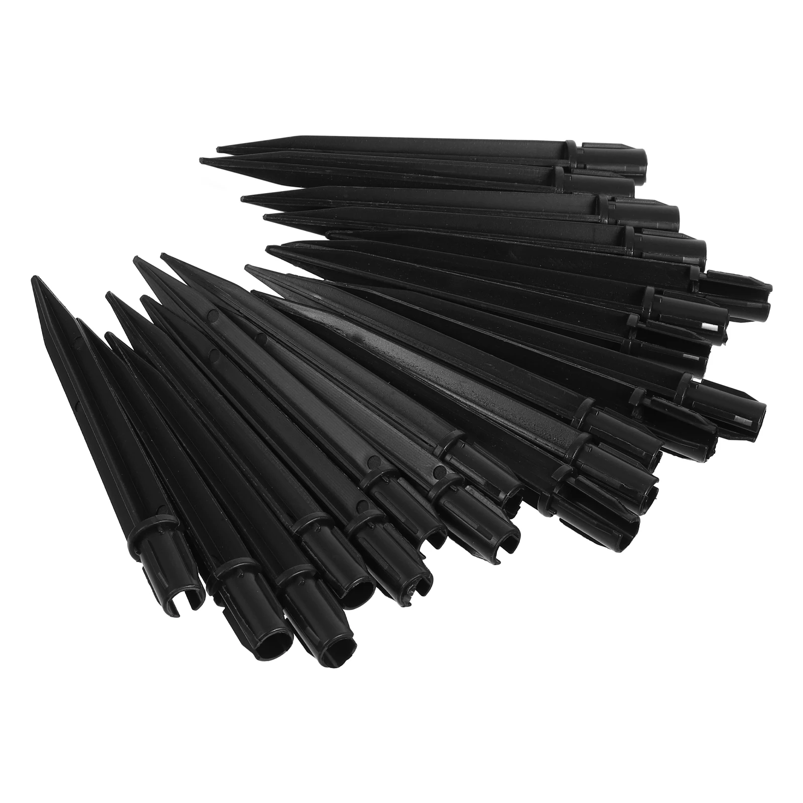 20pcs Lawn Lamp Ground Spike For Solar Light Stakes Replacement Garden Yard Pathway Lights Plastic Ground Spikes Outdoor