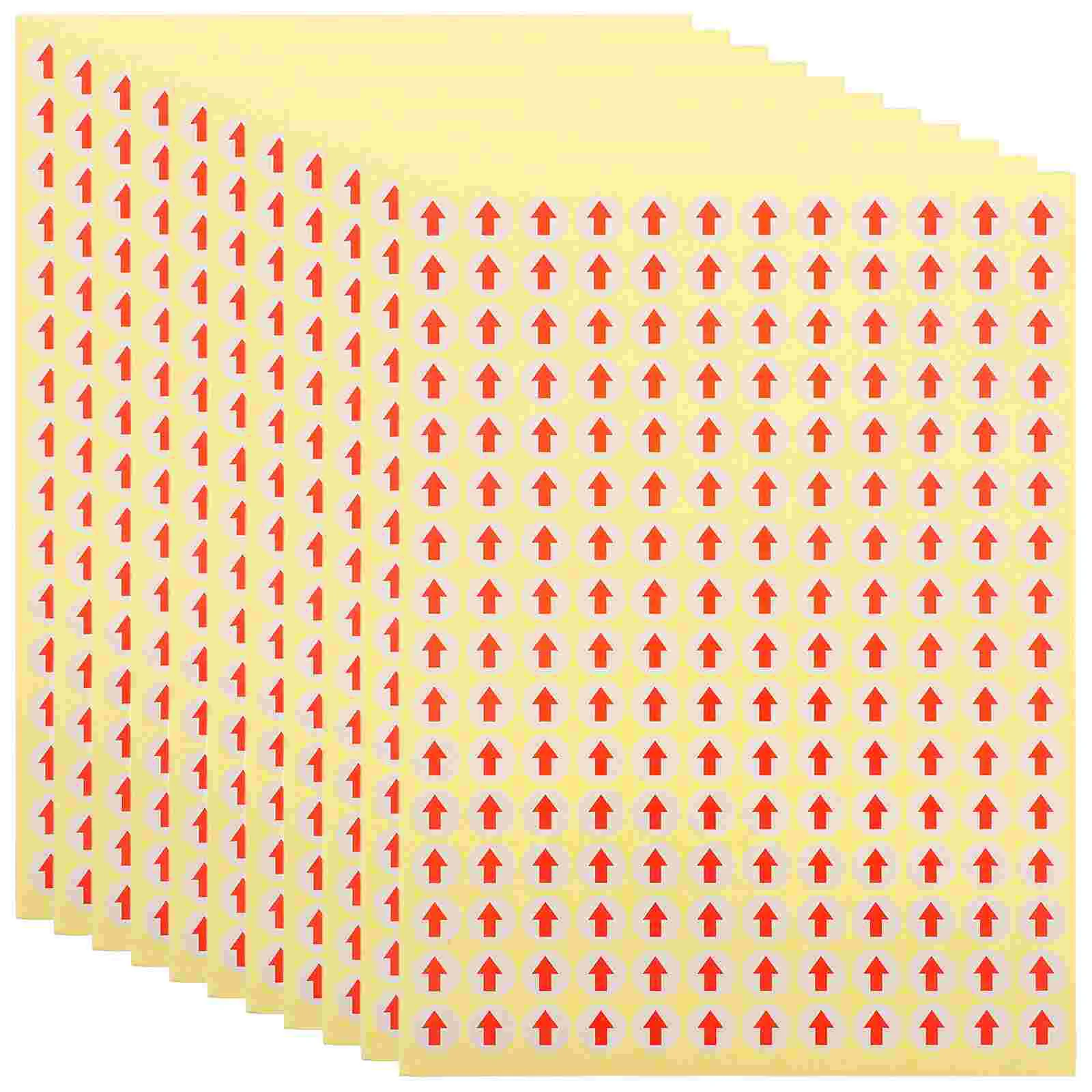 

15 Sheets Small Arrow Label Tag Arrows Self-adhesive Stickers Indicator Lights Blow Dryer