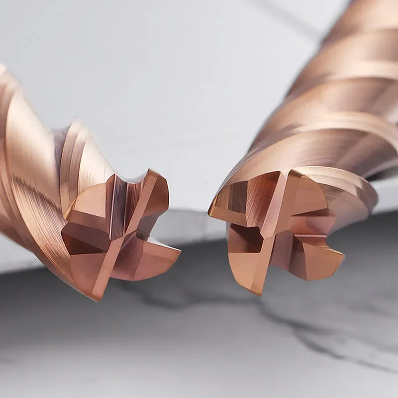 WOY HRC55 Carbide Corner Radius endmill 4Flutes Milling Cutter Alloy Coating Tungsten Steel cutting tool CNC maching Endmills