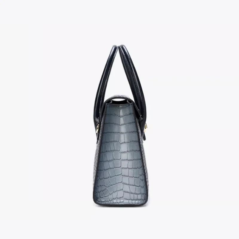 Real cowhide leather bag Quality Crocodile Pattern Leather Women\'s Tote Bag  Genuine Leather bag Women\'s handbags