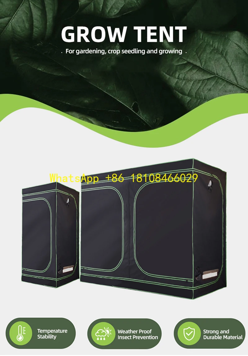 

Full-size Personalization Grow Led Light 600w 1000w3*3*2m 0.6*0.6*1.4 Grow Tents Plant Tents Greenhouse Flower Room Hydroponic