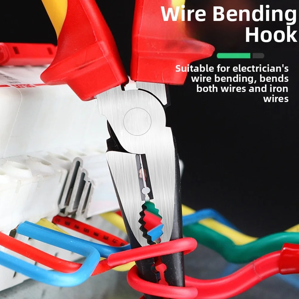 Insulated Electrician Pliers Set With Wire Stripper Cutting Tool Needle Nose For For Professional Cable Stripping And Bending Ta