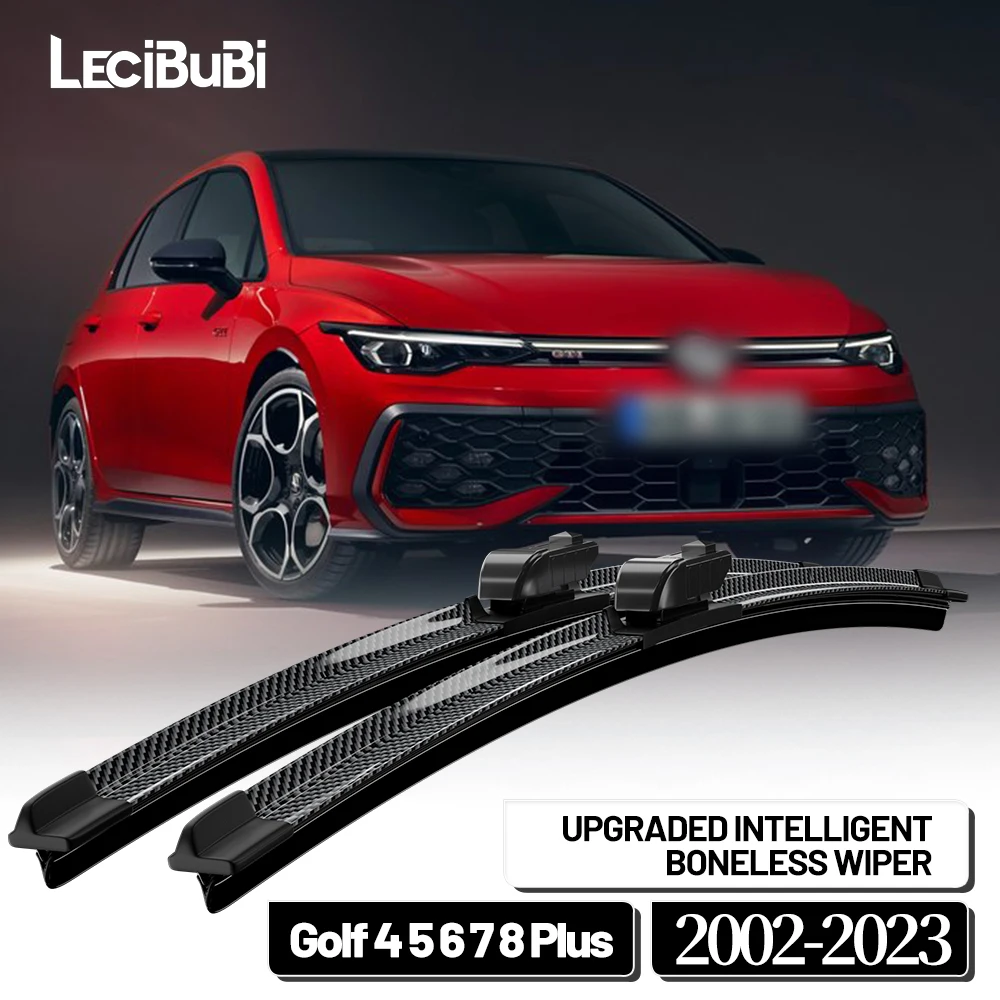 For VW Golf 4 5 6 7 8 Plus MK4 MK5 MK6 MK7 MK8 2002-2023 2021 2pcs Front Windshield Wiper Blades Windscreen Wipers Carbon Fibre