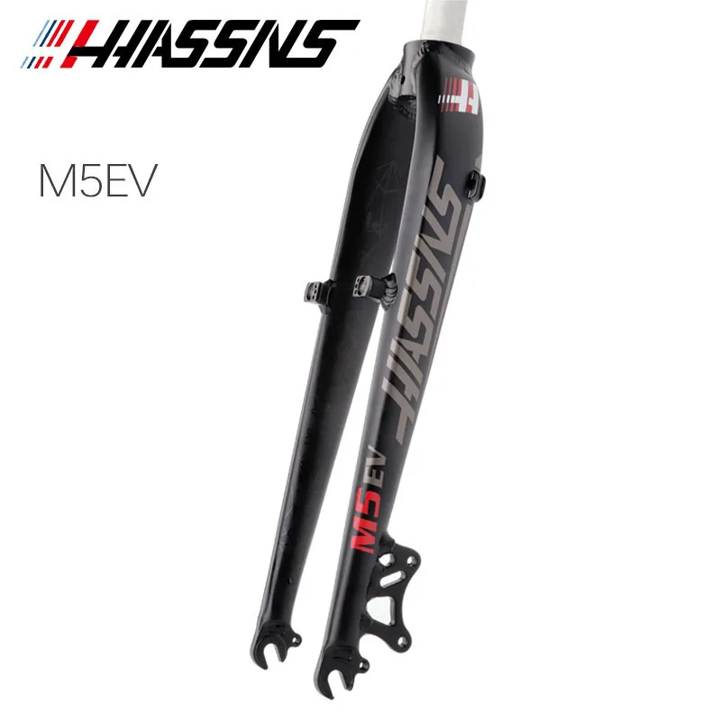 HASSNS MTB-Gabel, starre Fahrradgabel, 26/27,5/29 Zoll, Aluminiumlegierung, Mountainbike-Gabel, gerades Rohr, V-Bremse, MTB-Hartgabel – Detail 2