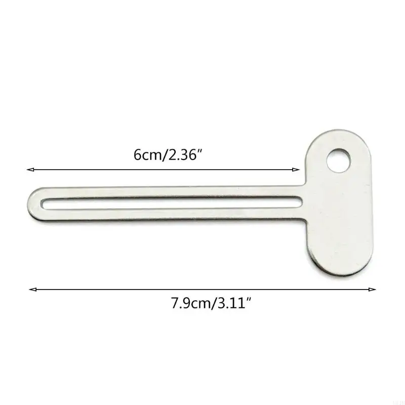 U1JB Tubo in acciaio inossidabile Dentifricio Spremitore Tubo Bagno Tintura per capelli Tintura cosmetica Spremiagrumi Dispenser