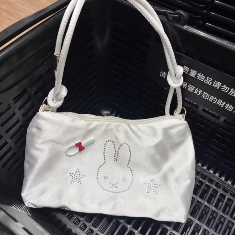 

Новая сумка Miffy подмышки Kawaii мультяшная кукла Hot Diamond модные аксессуары для девочек ручная сумка для хранения на одно плечо