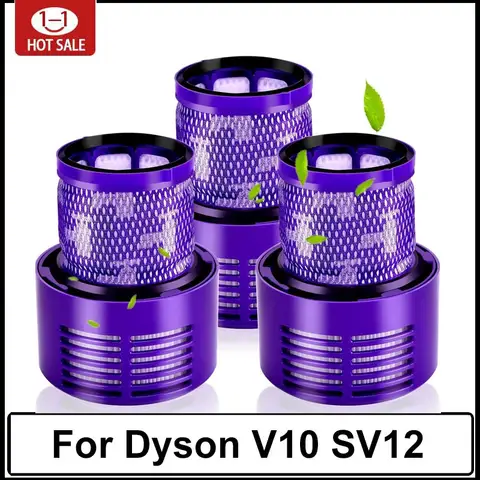 Filtr HEPA do Dyson V10 SV12 Akcesoria Robot odkurzacz filtr zmywalny Części zamienne do czyszczenia