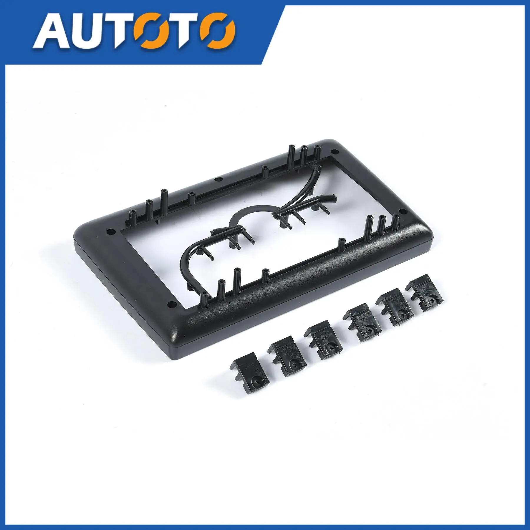 

1x 9" Universal Frame Panel 2 Double Din Car Radio Fascia Auto Stereo Headunit Panel Dashboard Mounting Frame Trim Kit Face Plat
