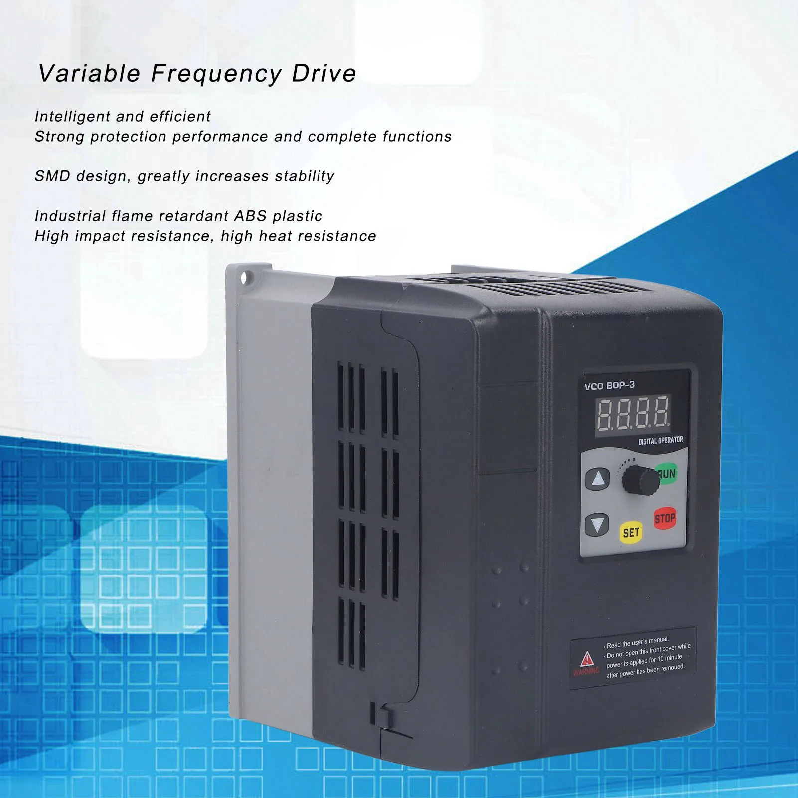 Single to 3 Phase VFD Motor Control Inverter Variable Frequency Drive Single to 3 Phase VFD Input 0‑240V Output Motor Control