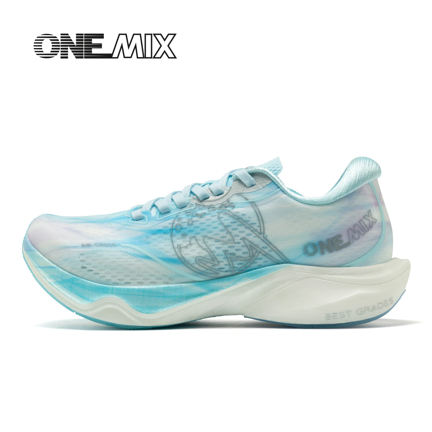 ONEMIX Men's Carbon Board Running Shoes Shock Absorption High Elasticity Breathable Sports Shoes For Comprehensive Training25655