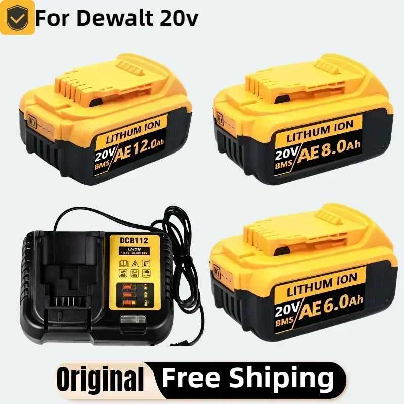 18V/20 Volt MAX DCB203 Lithium Battery Replacement For Dewalt 18V DCB184 DCB200 DCB182 180 DCB181 DCB182 DCB201 DCB206 charger